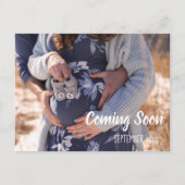 妊娠来発表はがき インビテーションポストカード (正面)