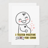 妊娠検査を前向きした 案内状 (正面/裏面)