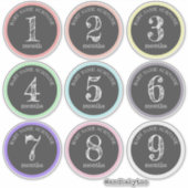 妊娠毎月のベビーバンプシール シール (正面)