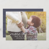 妊娠発メリー表カードの追加 案内状 (正面/裏面)