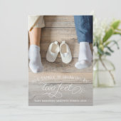 妊娠発表による二つの足による成長 案内状 (スタンド正面)