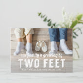 妊娠発表による二つの足による成長 案内状 (スタンド正面)