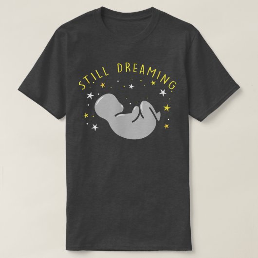 妊娠発表はまだ夢を見る最初のベビー Tシャツ (デザイン正面)