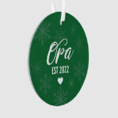 妊娠発表オーナメント、オパエスト。 オーナメント (正面)