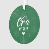 妊娠発表オーナメント、オパエスト。 オーナメント (正面)