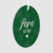 妊娠発表オーナメント、パパエスト。 オーナメント (正面)