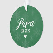 妊娠発表オーナメント、パパエスト。 オーナメント (正面)