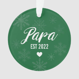 妊娠発表オーナメント、パパエスト。 オーナメント