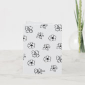 妊娠発表カード ノートカード (裏面)