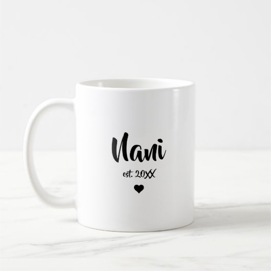 妊娠発表ギフト ナニ おばあちゃん コーヒーマグカップ (左)
