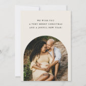 妊娠発表ホリデーカード - 秘密を暴露 シーズンカード (裏面)