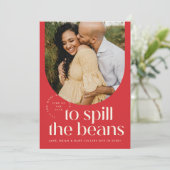 妊娠発表ホリデーカード - 秘密を暴露 シーズンカード (スタンド正面)