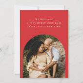 妊娠発表ホリデーカード - 秘密を暴露 シーズンカード (裏面)