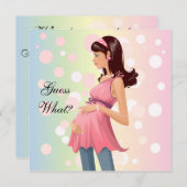 妊娠発表招待 招待状 (正面/裏面)