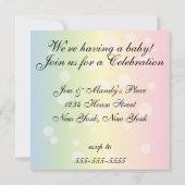 妊娠発表招待 招待状 (裏面)