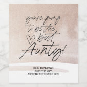 妊娠発表新生児W ワインラベル (シングルラベル)