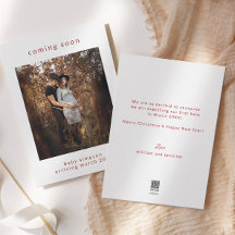 妊娠発表来の近いホリデーカード