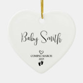 妊娠発表2025 セラミックオーナメント (正面)