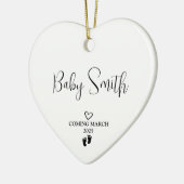 妊娠発表2025 セラミックオーナメント (左)