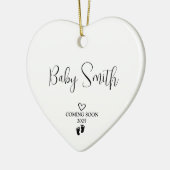 妊娠発表2025 セラミックオーナメント (左)