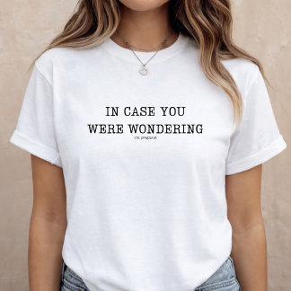 妊娠発表 おもしろい赤ちゃんお披露目 Tシャツ