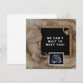 妊娠発表 ベビーウェルカムカード, 性別 招待状 (正面/裏面)