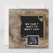 妊娠発表 ベビーウェルカムカード, 性別 招待状 (正面)