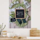 妊娠発表 ベビー ウェルカム カード, 性別 ポスター (キッチン)