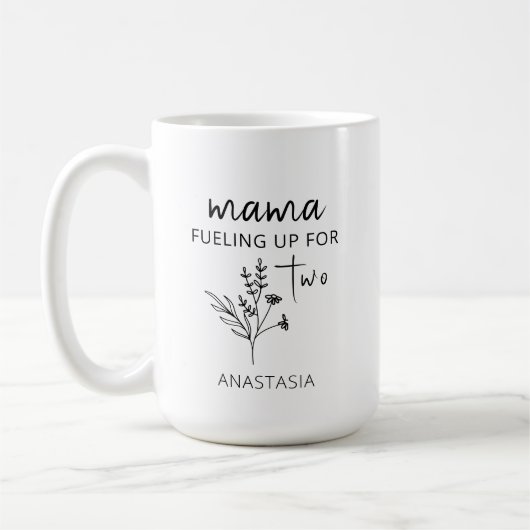 妊娠発表 マタニティギフト ママになる コーヒーマグカップ (左)