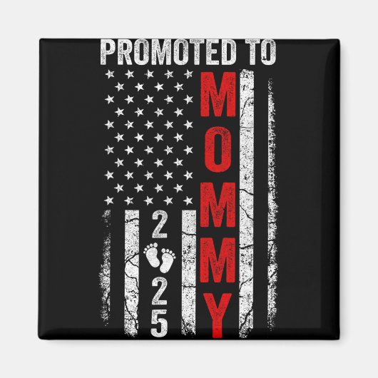 妊娠発表 ママ 2025年予定 マグネット (正面)