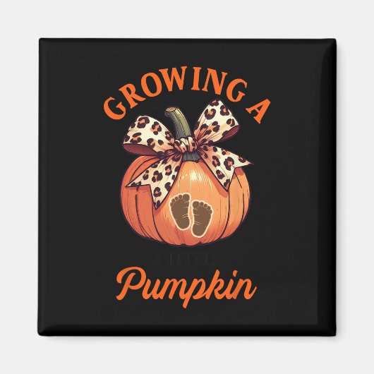 妊娠発表 感謝祭 赤ちゃん成長中 マグネット (正面)