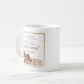 妊娠発表（犬） コーヒーマグカップ (正面左)