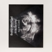 妊娠発表 赤ちゃんの超音波検査 オーダーメイド ジグソーパズル (縦)