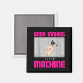 妊娠発表＆赤ちゃんを作るマ マグネット (正面/裏面)