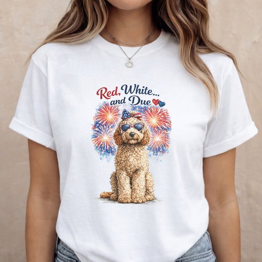 妊娠発表 赤 白 出産予定 ママになる Tシャツ