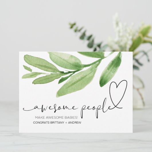 妊娠祝いの贈り物、友人への新生児 カード (スタンド正面)