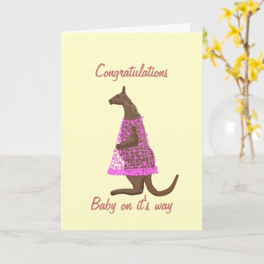 妊娠祝いカード カード (黄色い花)