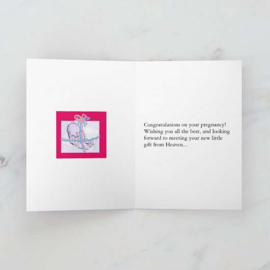 妊娠祝い カード (内部)