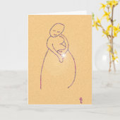 妊娠祝い カード (黄色い花)