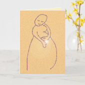 妊娠祝い カード (黄色い花)