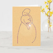 妊娠祝い カード (黄色い花)