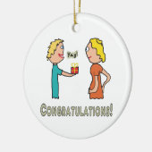 妊娠祝い セラミックオーナメント (左)