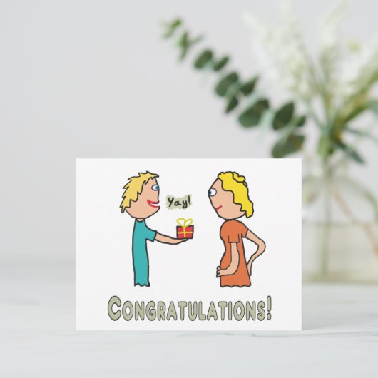 妊娠祝い ポストカード (スタンド正面)