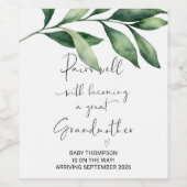 妊娠素晴らしのお母さん ワインラベル (シングルラベル)