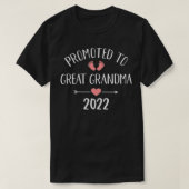 妊娠素晴らしannouの2022おばあちゃんに昇進 tシャツ (デザイン正面)
