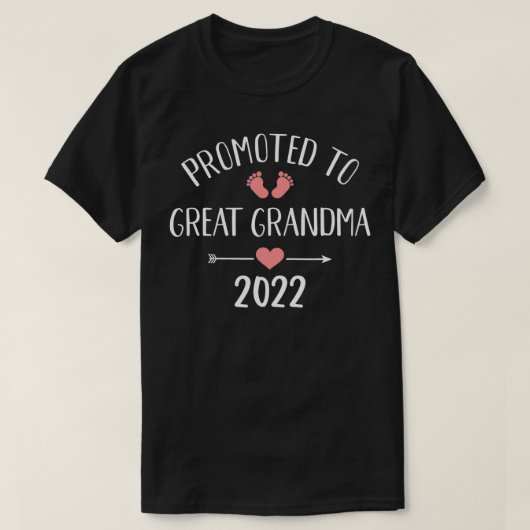 妊娠素晴らしannouの2022おばあちゃんに昇進 tシャツ (デザイン正面)