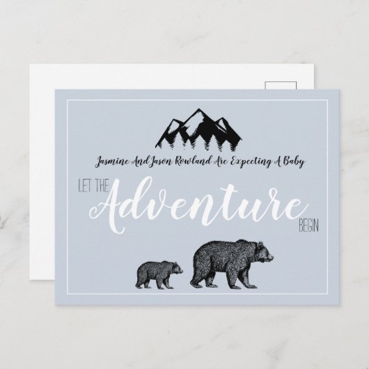 妊娠素朴待ちのベアーズアドベンチャー 案内ポストカード (正面/裏面)