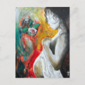 妊娠絵画の 案内ポストカード (正面)