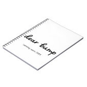 妊娠親愛日記の間来もなく年。 ノートブック (左側)