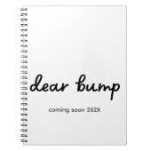 妊娠親愛日記の間来もなく年。 ノートブック (正面)